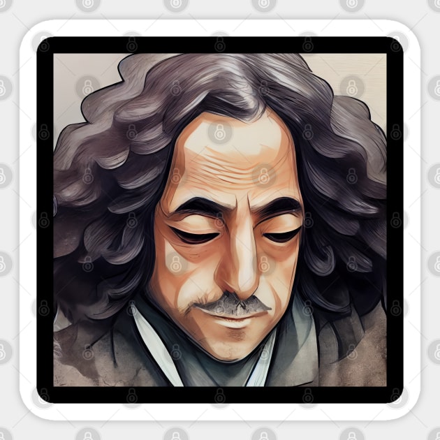 Baruch Spinoza | Anime Style | Portrait Sticker by Classical